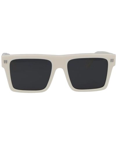 Off-White c/o Virgil Abloh Stilvolle lawton sonnenbrille für den sommer off - Grau