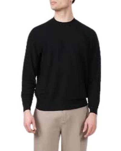 Emporio Armani Stilvolle sweaters kollektion - Schwarz