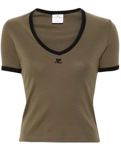 Courreges T-Shirts - Green