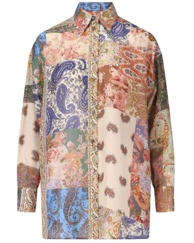 Zimmermann Elegante camicia multicolour per donne - Rosa