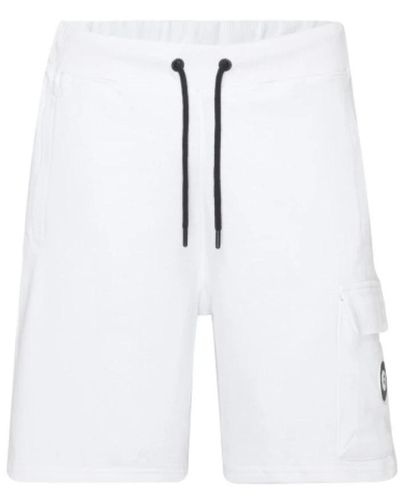 Redskins Fleece bermuda shorts - patched logo - Weiß