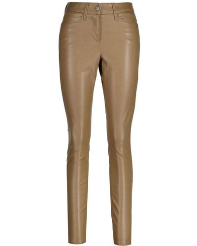 Cambio Leather trousers - Neutro