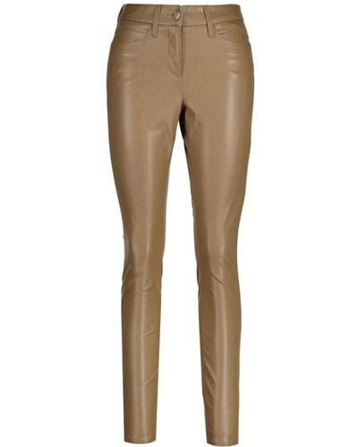 Cambio Leather Trousers - Natur