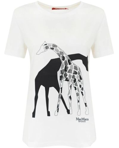 Max Mara Studio T-shirts - Weiß