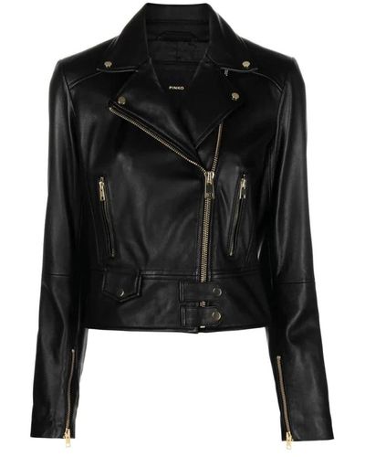 Pinko Jackets > leather jackets - Noir