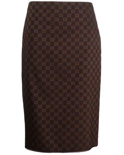 Gucci Pencil Skirts - Brown