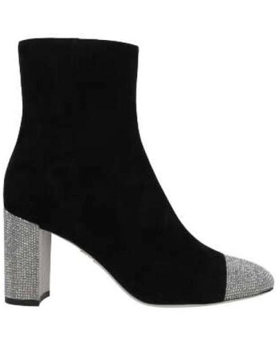 Rene Caovilla Heeled Boots - Black