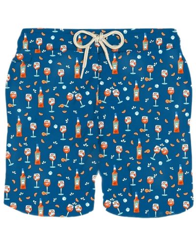 Mc2 Saint Barth Polyester shorts und boxershorts - Blau