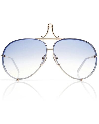 Porsche Design Exklusive -sonnenbrille mit austauschbaren gläsern - Blau
