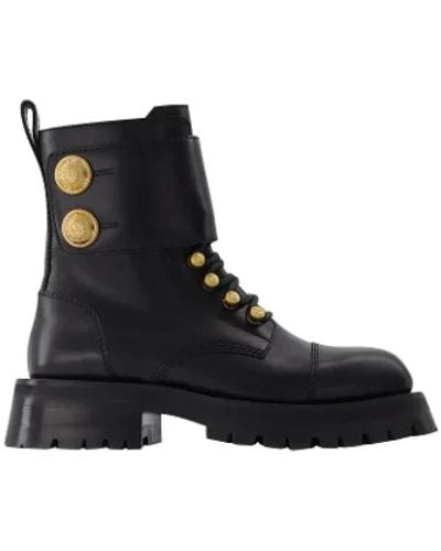 Balmain Leather boots - Nero