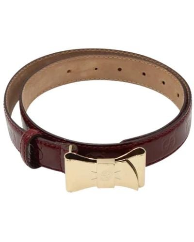 Gucci Pre-owned > pre-owned accessories > pre-owned belts - Marron