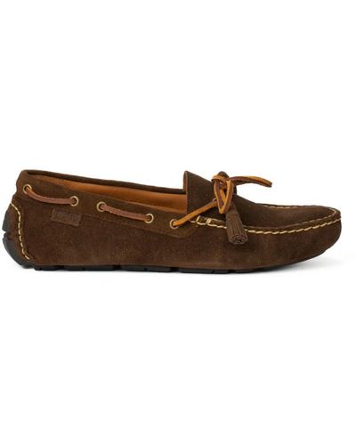 Polo Ralph Lauren Schokoladenbraune Wildleder-Loafers