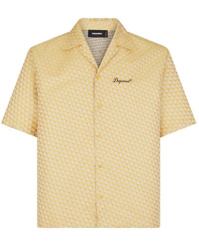 DSquared² Short sleeve camicie - Giallo