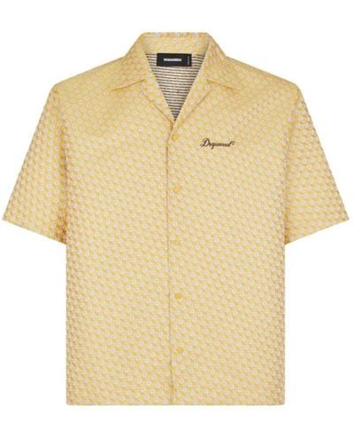 DSquared² Short sleeve shirts - Gelb