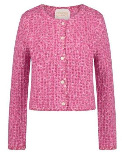 FABIENNE CHAPOT Tweed cardigan - Pink