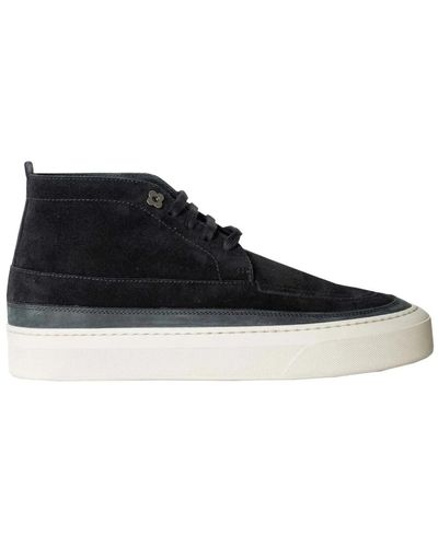 Lardini Sneakers hi-top in camoscio nero