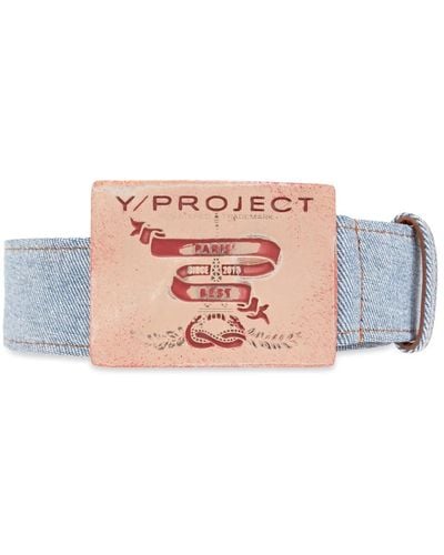 Y. Project Denim gürtel - Pink