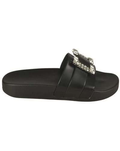 Sergio Rossi Shoes > flip flops & sliders > sliders - Noir