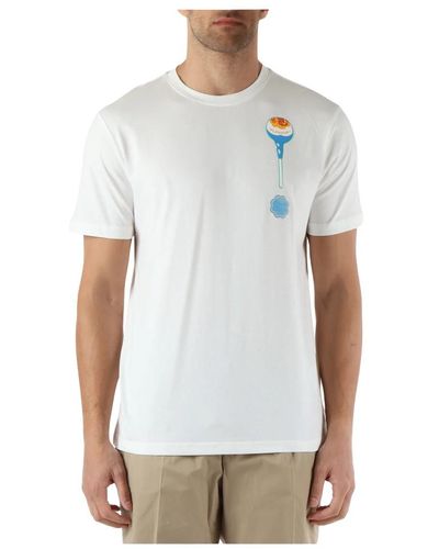 Antony Morato T-shirt regular fit in cotone stampa chupa chups - Bianco