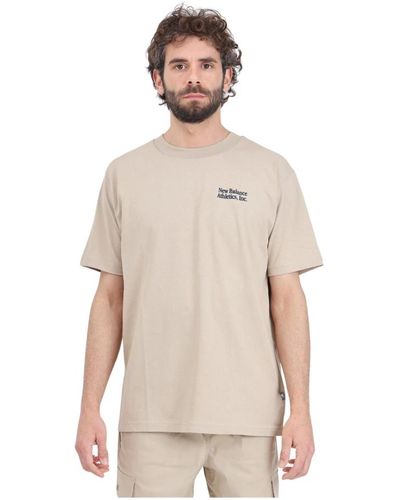 New Balance T-shirts - Natur
