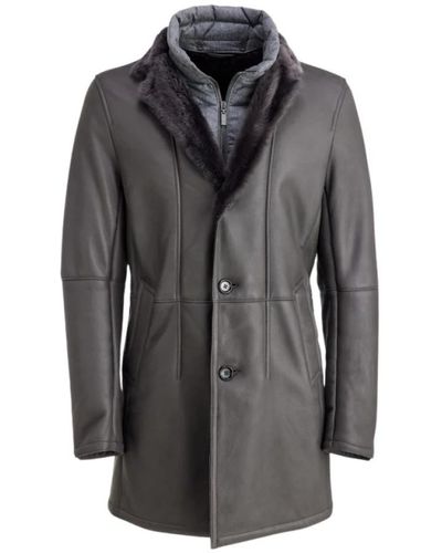 Gimo's Coats > single-breasted coats - Gris