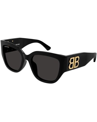 Balenciaga Schwarze sonnenbrille mit zubehör