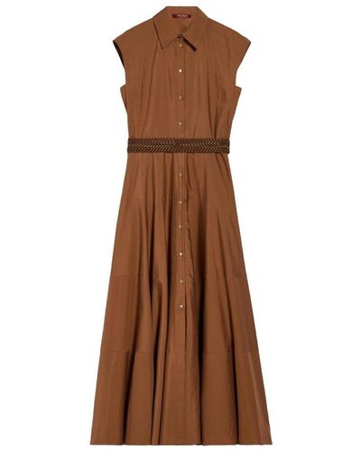 Max Mara Studio Ampex Shirt Dress - Brown
