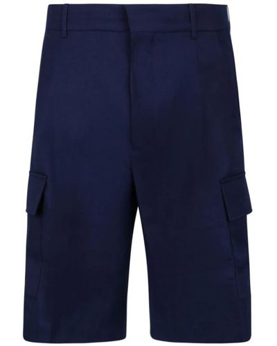 Drole de Monsieur Navy cargo shorts - Blau