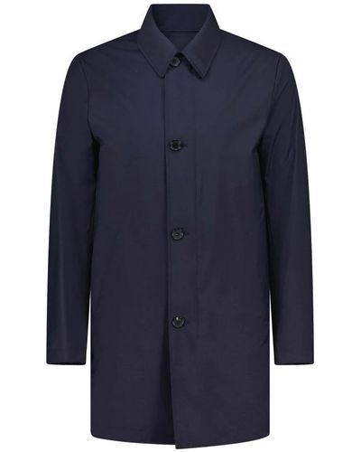 PS by Paul Smith Single-Breasted Coats - Blue