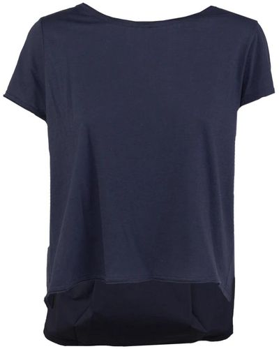 Roberto Collina T-shirt con piega posteriore - Blu