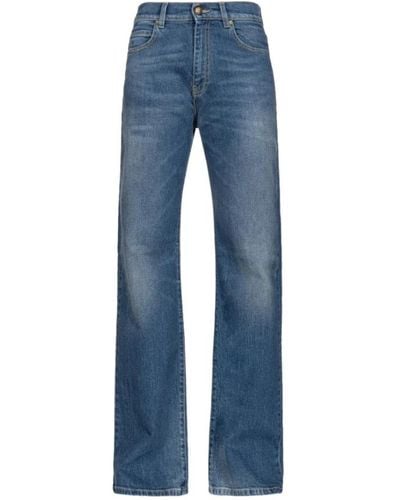 Pinko Jeans wide leg in denim comfort - Blu