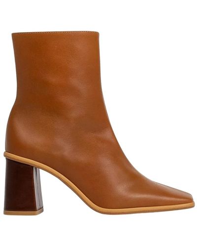 Alohas Heeled Boots - Brown