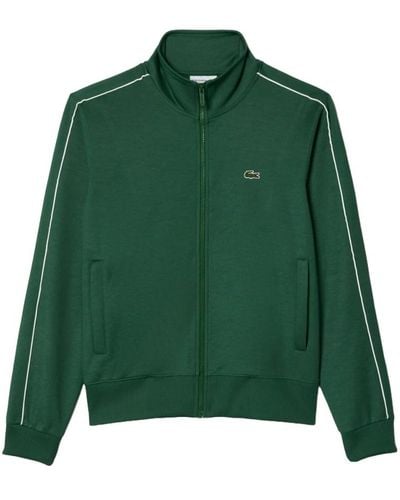 Lacoste Herren Zip-Up Sweater mit sportlicher Eleganz - Grün