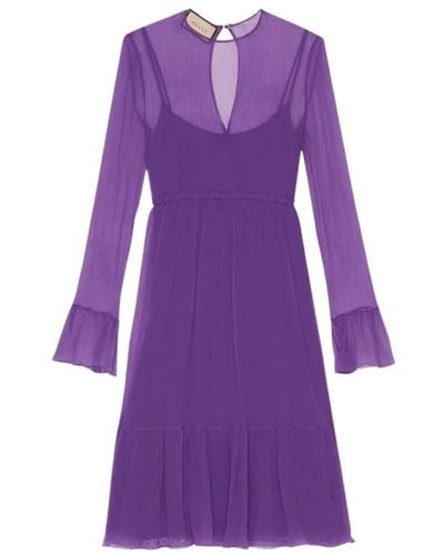 Gucci Short Dresses - Purple