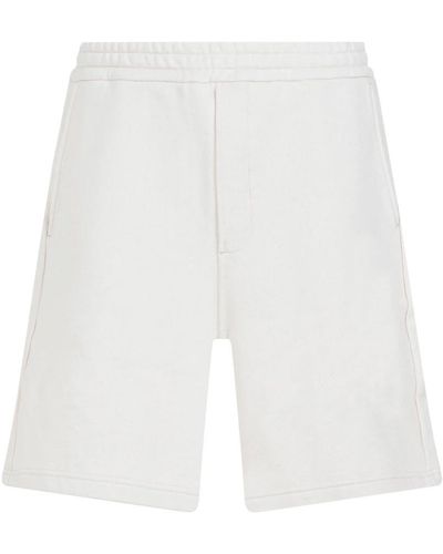 Prada Weiße baumwoll-bermuda-shorts