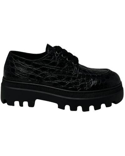 Car Shoe Laced Shoes - Black
