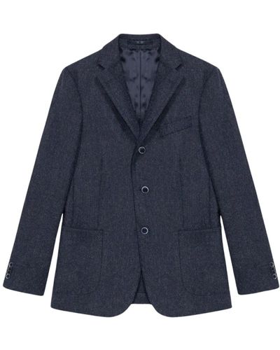 Brooks Brothers Blazer in lana blu navy vestibilità regolare