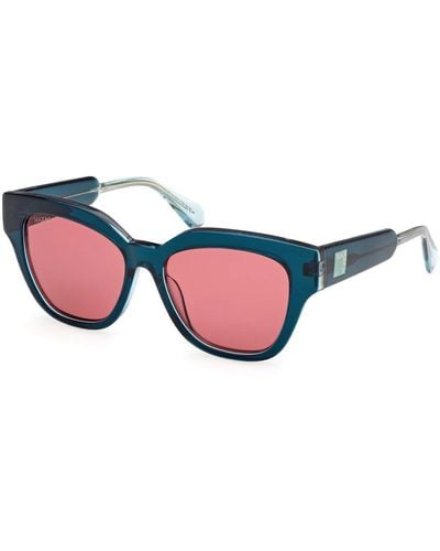 MAX&Co. Türkise quadratische sonnenbrille - Blau