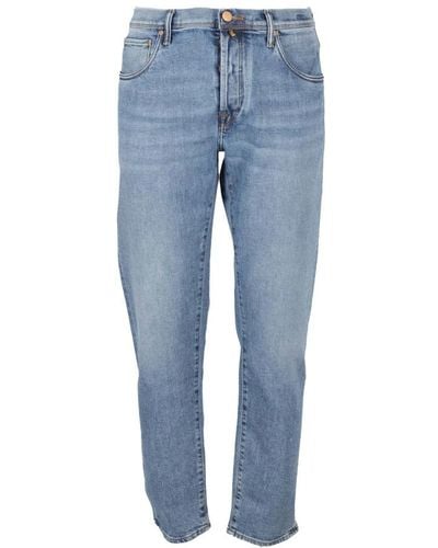 Incotex Stein stretch denim jeans - Blau