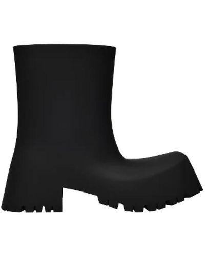 Balenciaga Trooper Rubb Ankle Boots - - Black