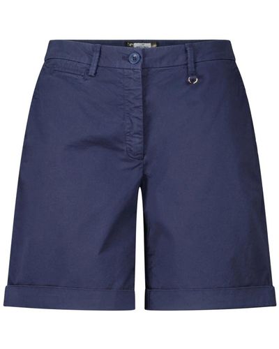 Mason's Moderne shorts mit umgeschlagenem saum - Blau