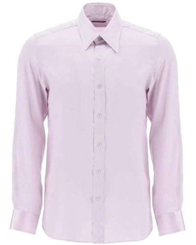 Tom Ford Silk charmeuse blouse shirt - Viola