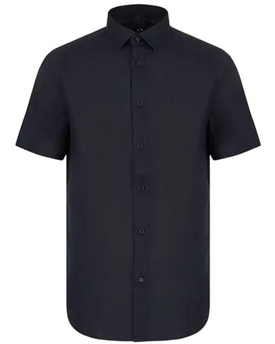 Armani Exchange Kurzarm dunkelblaue hemden,weiße kurzarmhemden,beige kurzarmhemden