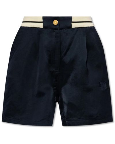 Palm Angels Shorts con logo - Blu
