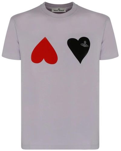 Vivienne Westwood Herzdruck baumwoll t-shirt - Grau