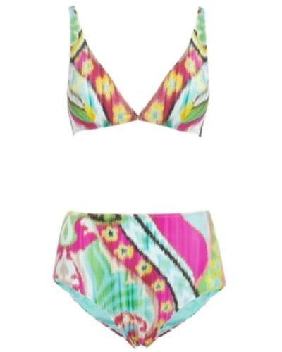 Etro Geometrisches ikat bikini-set - Mehrfarbig