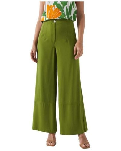 Salsa Jeans Wide Trousers - Green