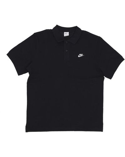 Nike Essential pique polo shirt schwarz/weiß