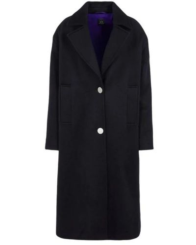 Armani Exchange Coats > single-breasted coats - Bleu