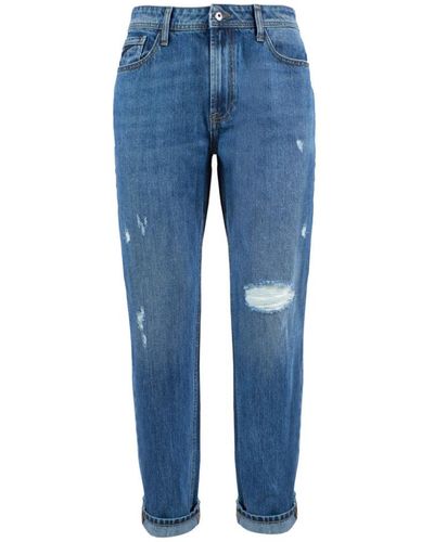 Yes-Zee Jeans uomo regular fit distressed - Blu